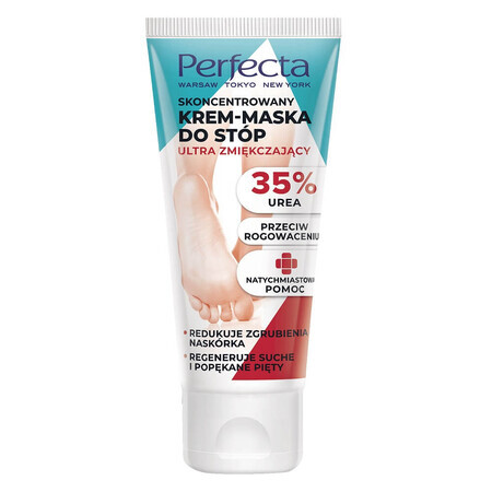 Perfecta Ultra masque-crème pour les pieds avec 35% d'urée, 80ml