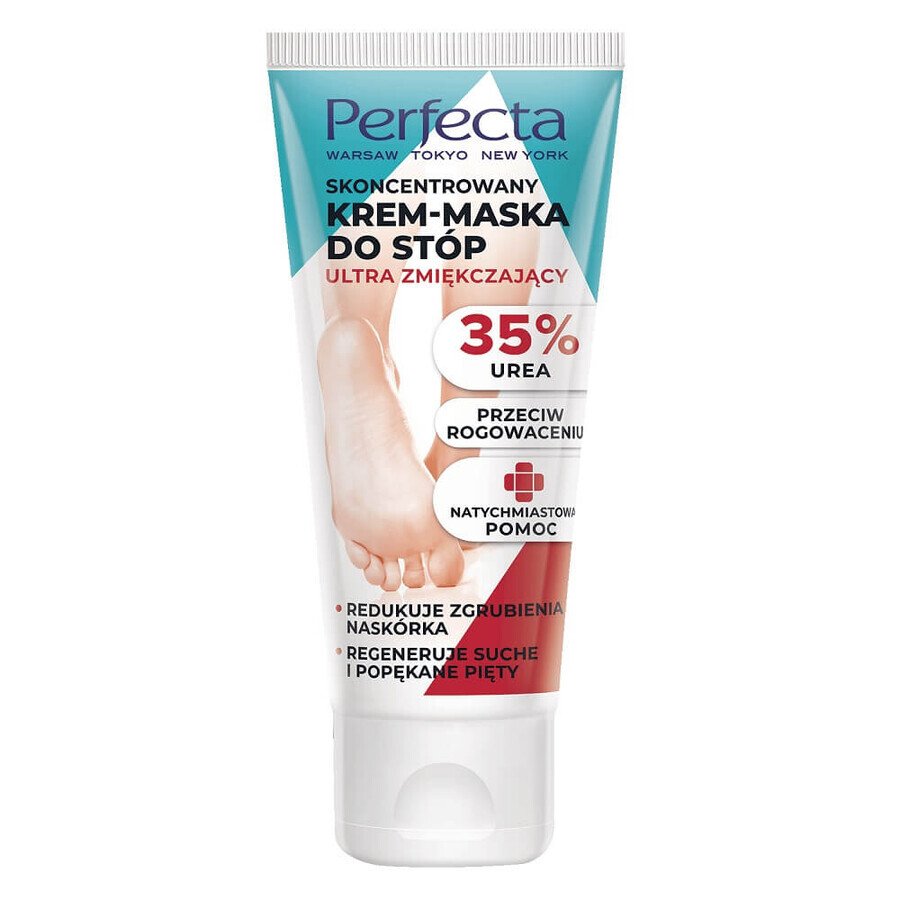 Perfecta Ultra masque-crème pour les pieds avec 35% d'urée, 80ml