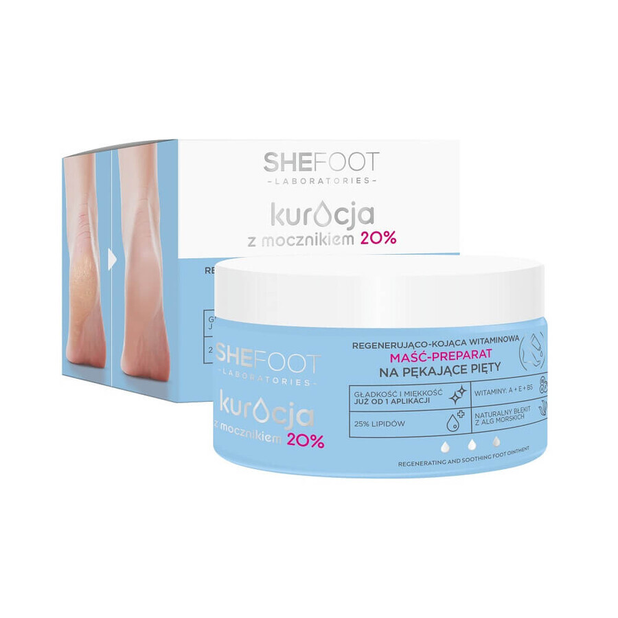 Shefoot Vitamin Regenerative ma-ma-prep für pkajce pita mit 20% Harnstoff, 80g