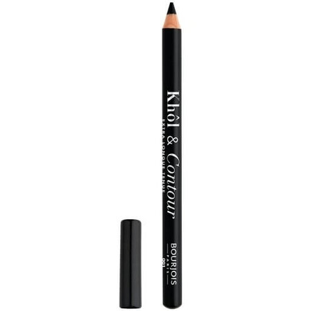 Bourjois Khol amp; Contour Eyeliner Pencil 001 Black-Issime, 1.2g