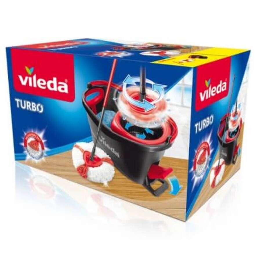 Vileda, Easy Wring and Clean Turbo roterende mop, 1 artikel