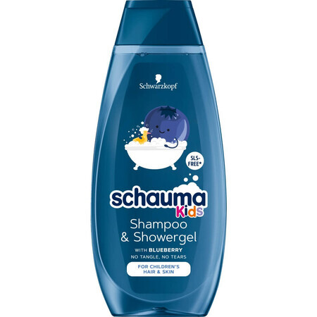 Schauma Kids Shampooing et gel douche à l'extrait de canneberge, 400ml