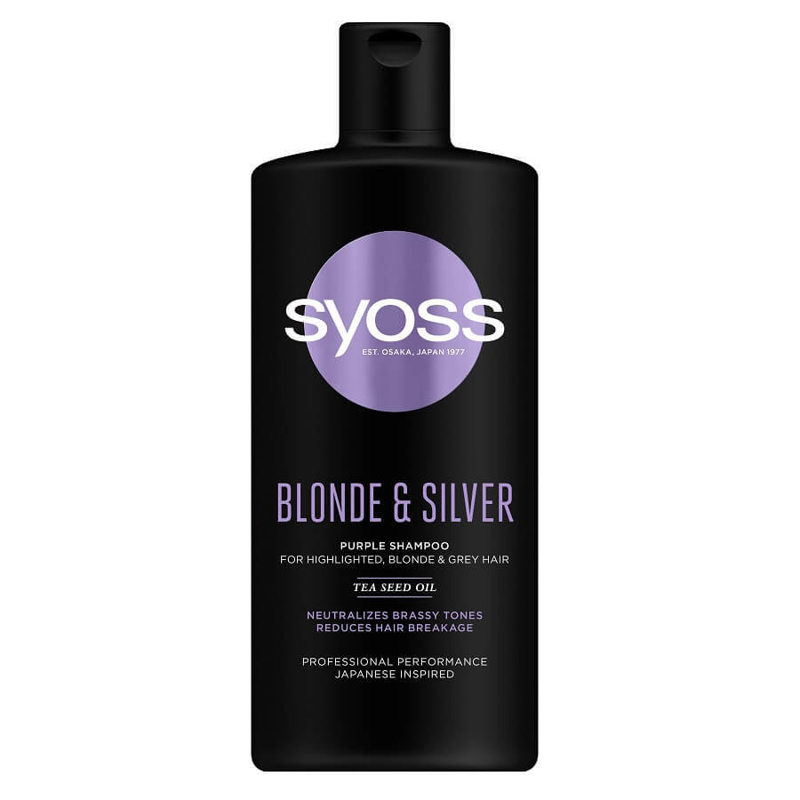 Syoss Blond amp; Silber Shampoo für gebleichtes Haar, 440ml