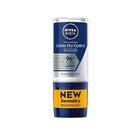 Nivea Men Derma Dry Control Antitranspirante Roll-on, 50ml