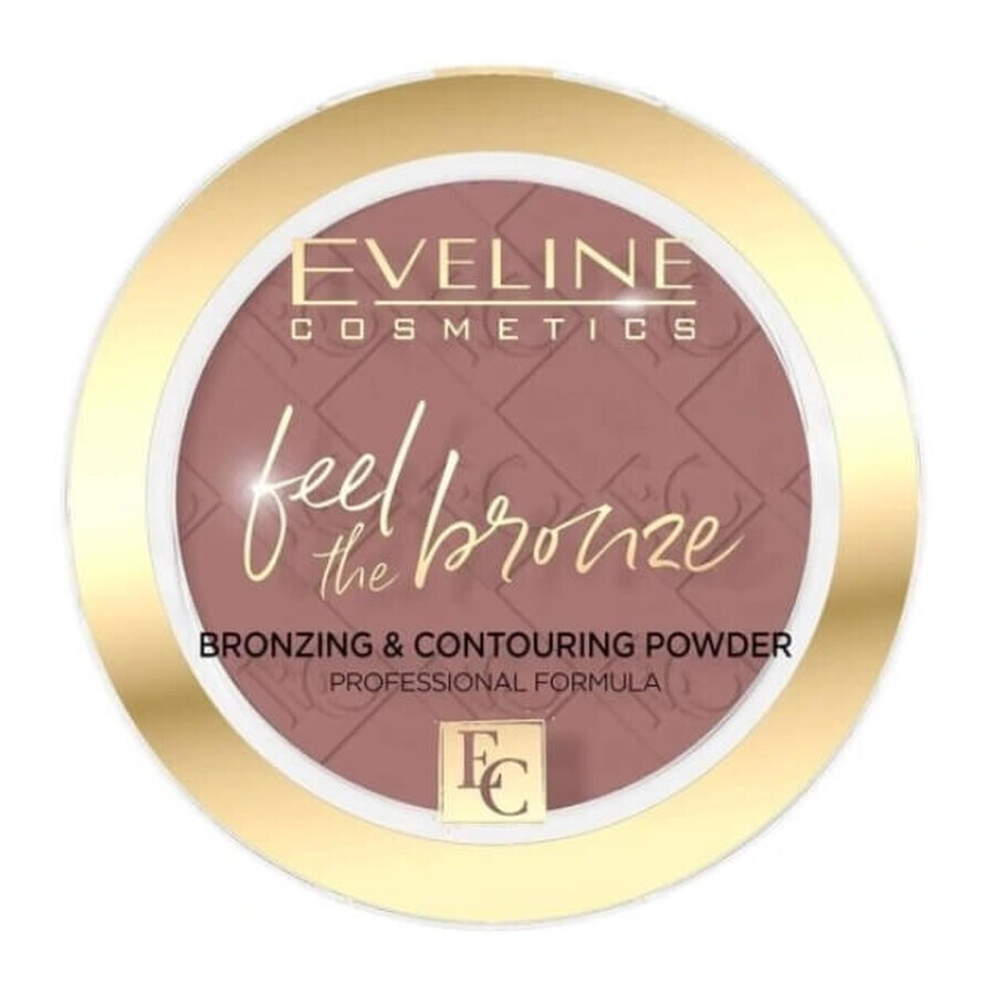 Eveline Cosmetics Feel the bronze Pudră pentru ten și contur 02 Chocolate Cake