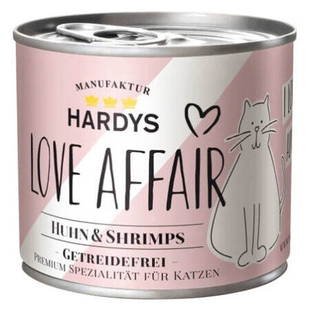 Love Affair, kip en garnalen, natvoer voor katten, 200 g