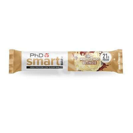 Baton proteic PhD Smart Bar White Choc Blondie, 64 g, PhD Nutrition