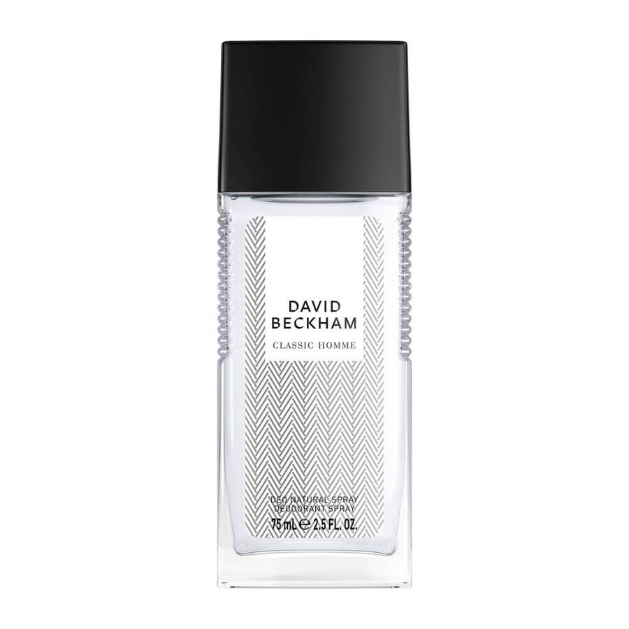 David Beckham Classic Homme natürliches Deodorant Spray, 75ml