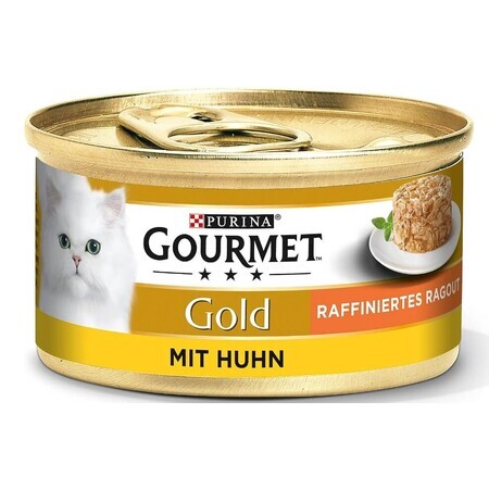 Purina, Gourmet, Natvoer voor katten, kip, 85g