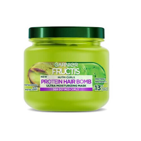 Garnier Fructis Nutri Curls Protein Hair Bomb Hydraterend Masker voor krullend haar, 320ml