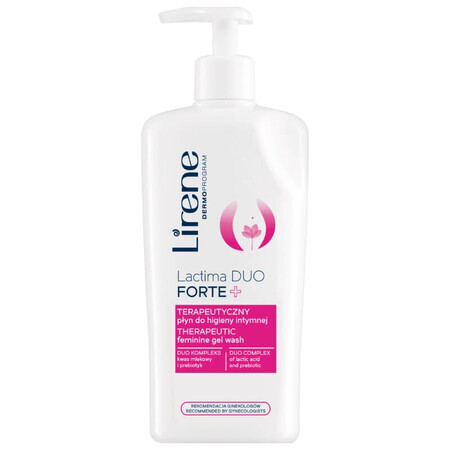 Lirene Lactima Lactima Duo Forte+ Jabón Terapéutico de Limpieza Íntima, 300ml