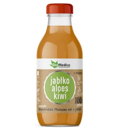 Zumo de aloe kiwi 100% manzana, 300 ml