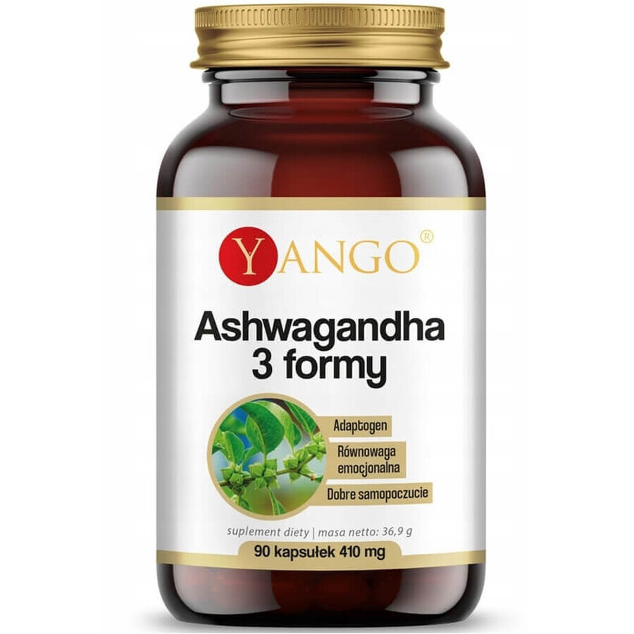 Yango Ashwagandha 3 vormen, 90 capsules