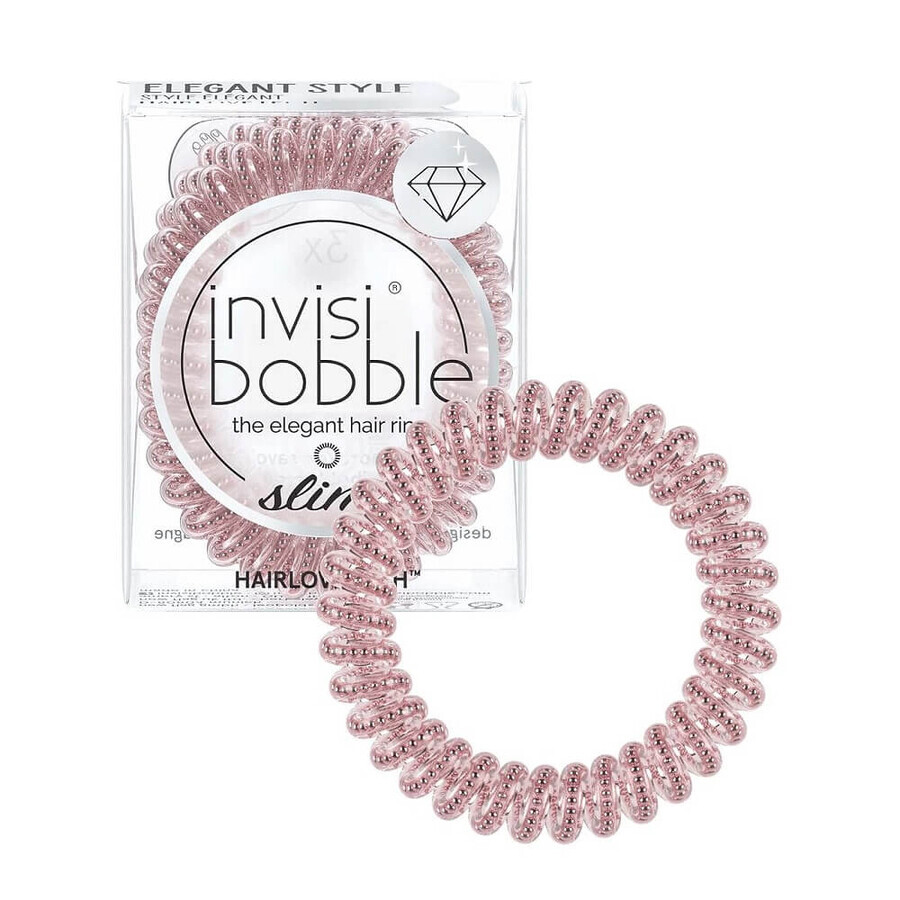 Invisibobble Slim Wax Gommen Roze Monocle, 3 stuks