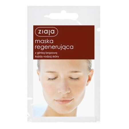 Ziaja, Regenererend masker met perzikklei, voor alle huidtypes, 7ml - Lang houdbaar!