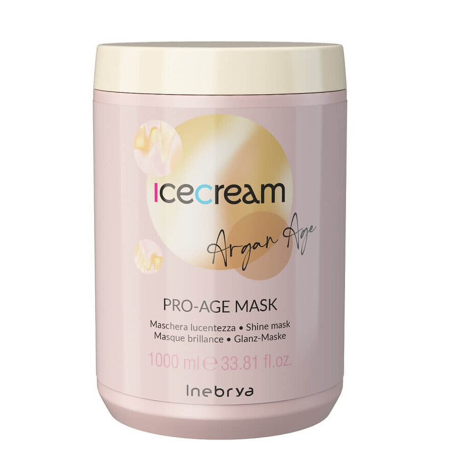 Inebrya Ice Cream Argan Leeftijd Voedend Masker met arganolie, 1000ml