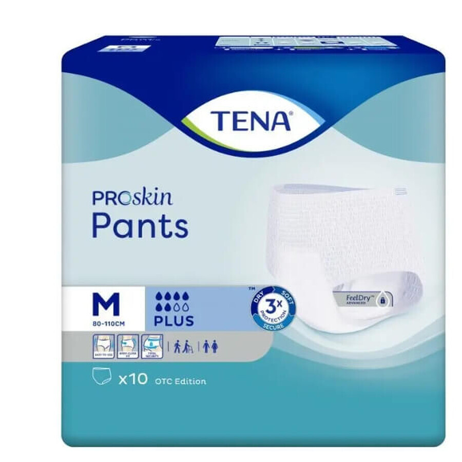 Tena Pants ProSkin ProSkin chonic plus knickers plus M, 10 pièces - Longue durée !