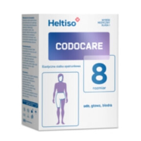 Heltiso Codocare Verbandnet, elastisch, maat 8, 100cm, 1 st - Lange termijn!