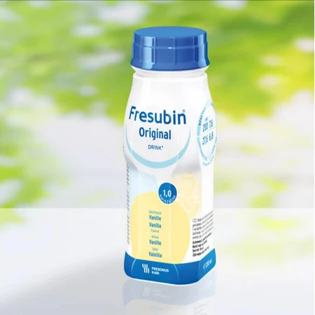Băutura cu aromă de vanilie Fresubin Original, 4 x 200 ml, Fresenius Kabi Germania