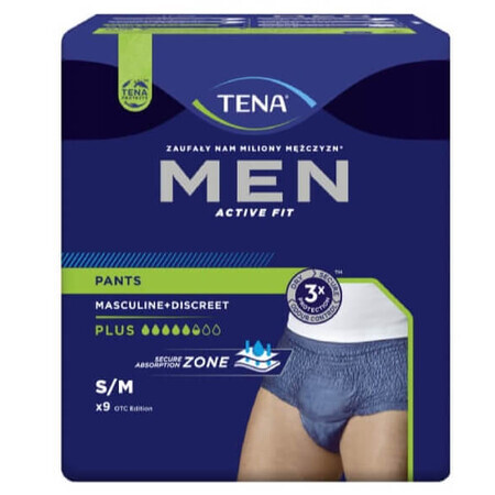 Tena Men, Medium Luierbroekjes, 9 stuks