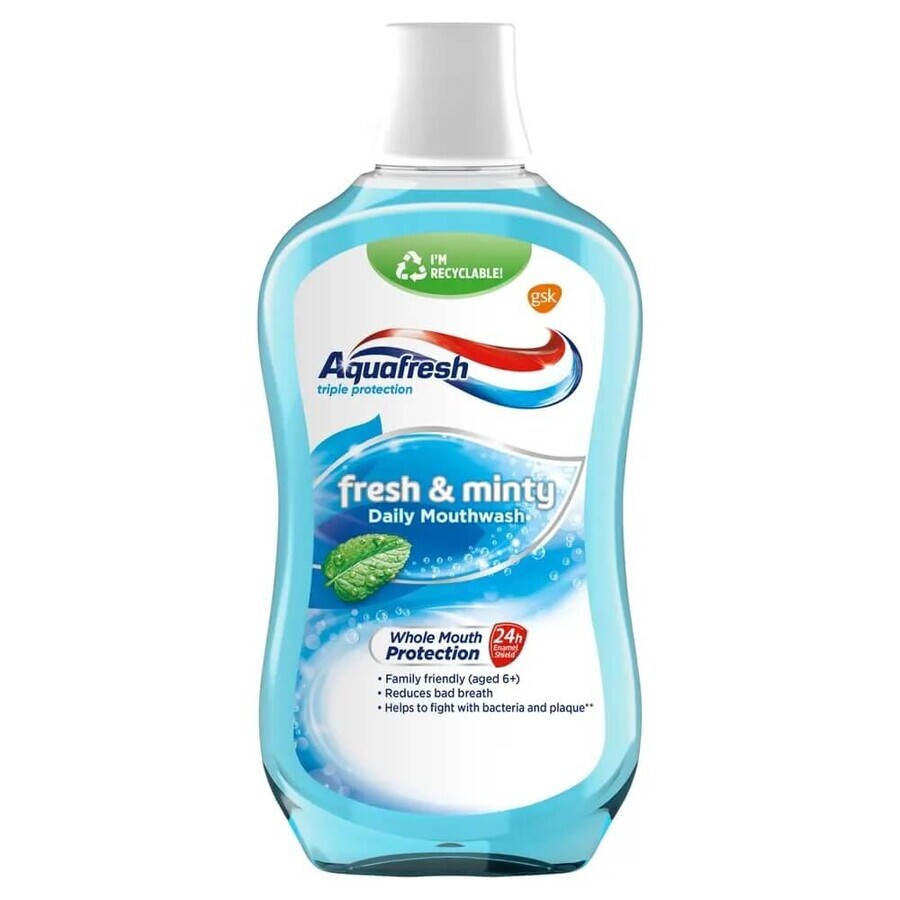 Aquafresh fris en muntachtig mondwater, 500 ml