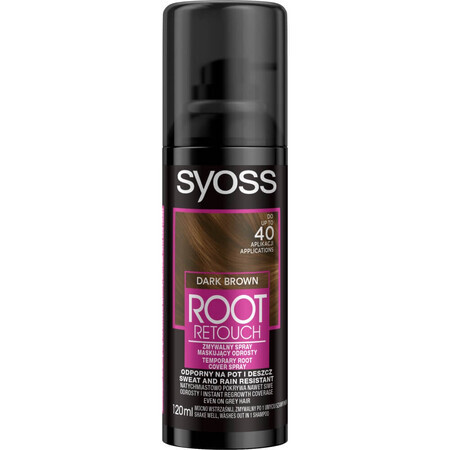 Syoss Root Retouch Dark Birch spray masquant, 120ml