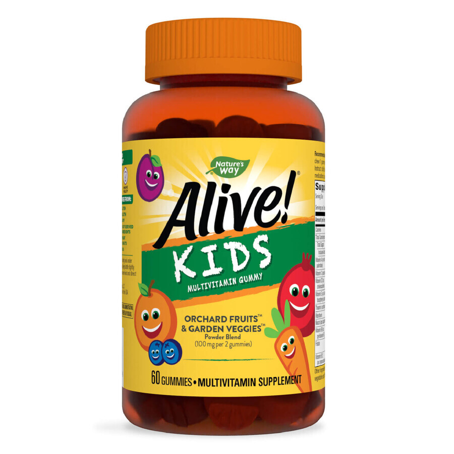 Alive! Kids Multivitamin Gummy Gummy Nature's Way, 60 jellies, Secom