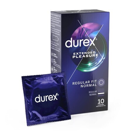 Prezervative Extended Pleasure, 10 stuks, Durex