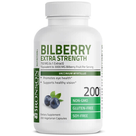 Cranberry extract, 3000 mg, 200 plantaardige capsules, Bronson