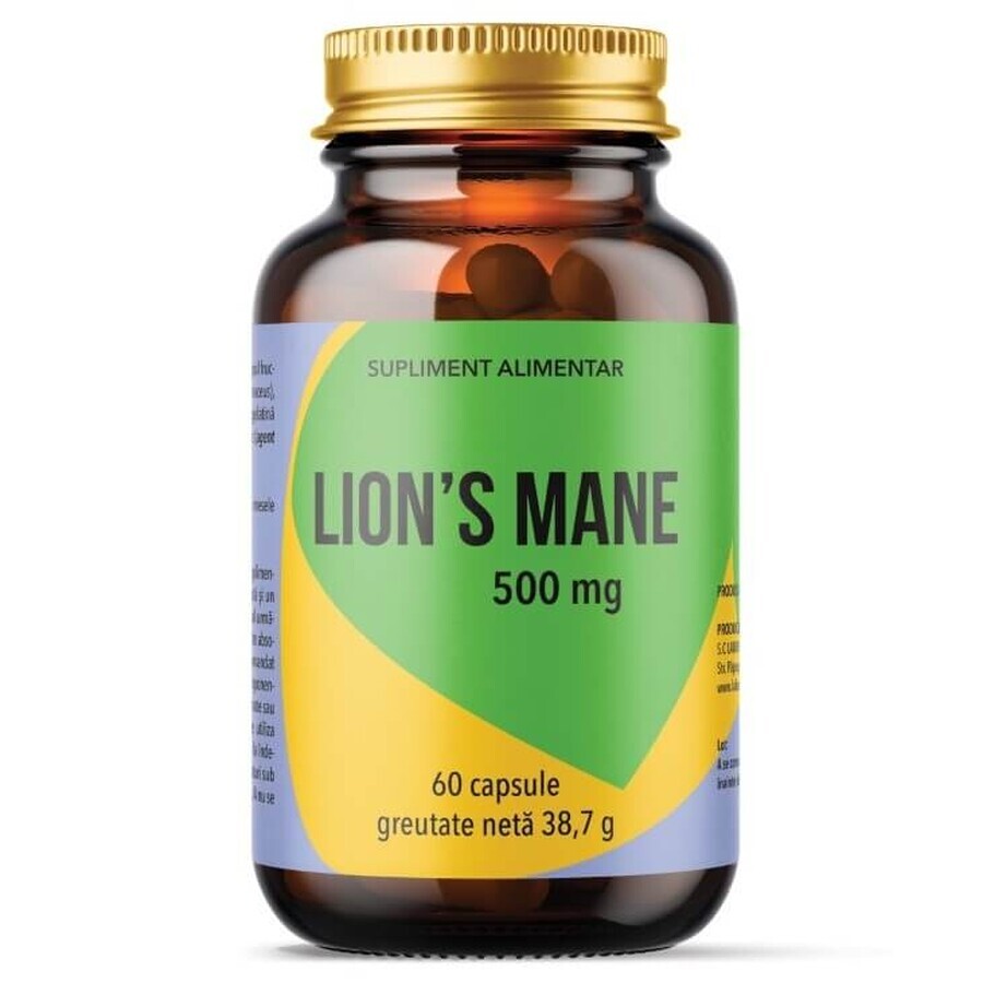 Crinière de lion, 500 mg, 60 gélules, Laboratoires Remedia