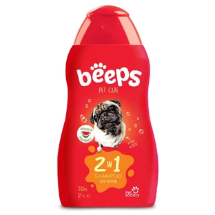 Shampoo 2 in 1 for dogs and cats, 502 ml, Beeps