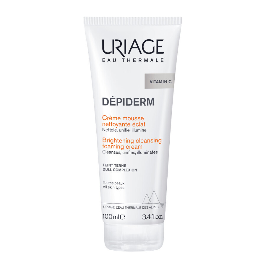 Vitamin C cleansing foam Depiderm, 100 ml, Uriage