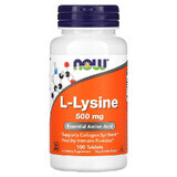 L-Lyzine, 500 mg, 100 tabletten, Now Foods