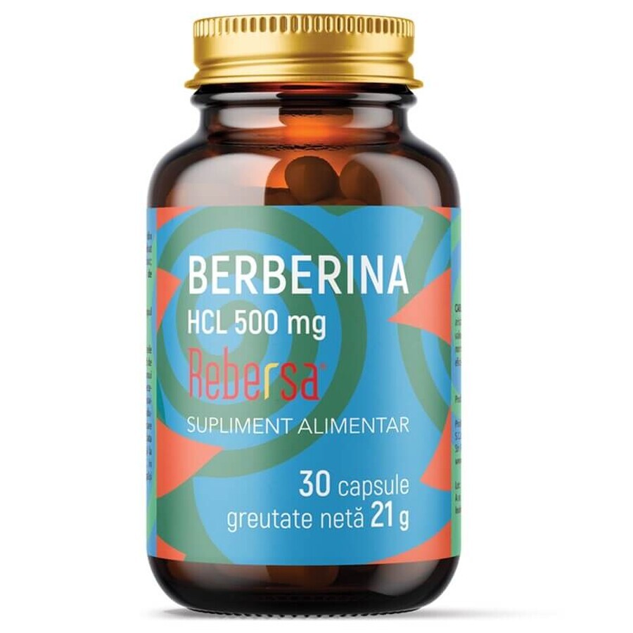 Berberina HCL, 500 mg, 30 capsule, Remedia