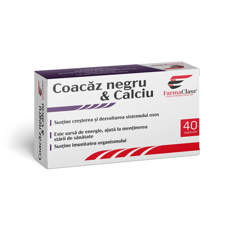 Black Coacaz & Calcium, 40 capsules, FarmaClass