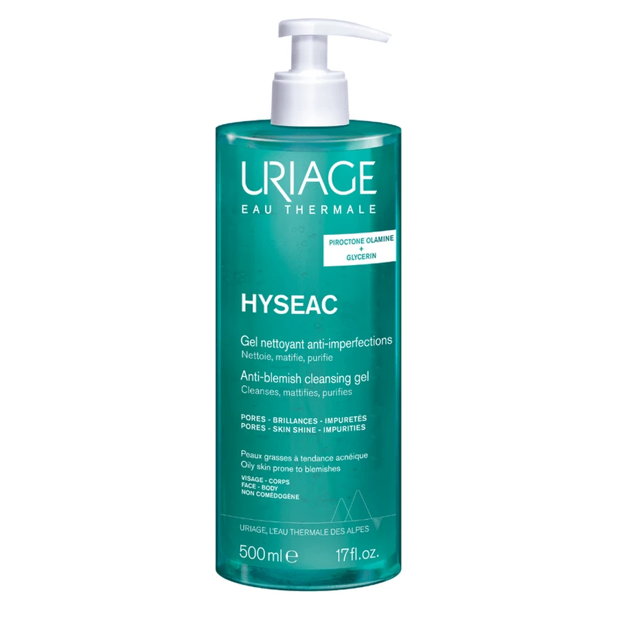 Przeciwzmarszczkowy żel oczyszczający Hyseac, 500 ml, Uriage: ceny i cechy
