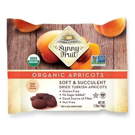 Dried Turkish Apricots, 50 g, Sunny Fruit