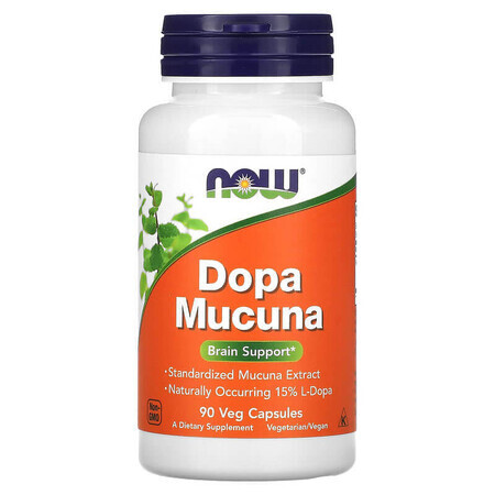 Dopa Mucuna, 90 plantaardige capsules, Now Foods