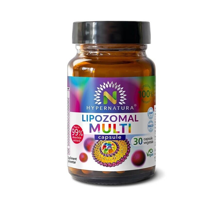 Lipozomale multivitamine, 30 plantaardige capsules, Hypernatura