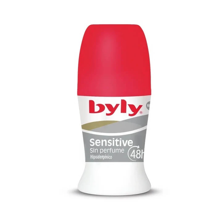Deo roll-on met zijdeproteïnen, 48 uur bescherming Sensitive, 50 ml, Byly