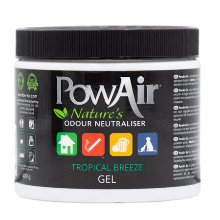 Tropical Breeze geurneutraliserende gel, 400 g, PowAir