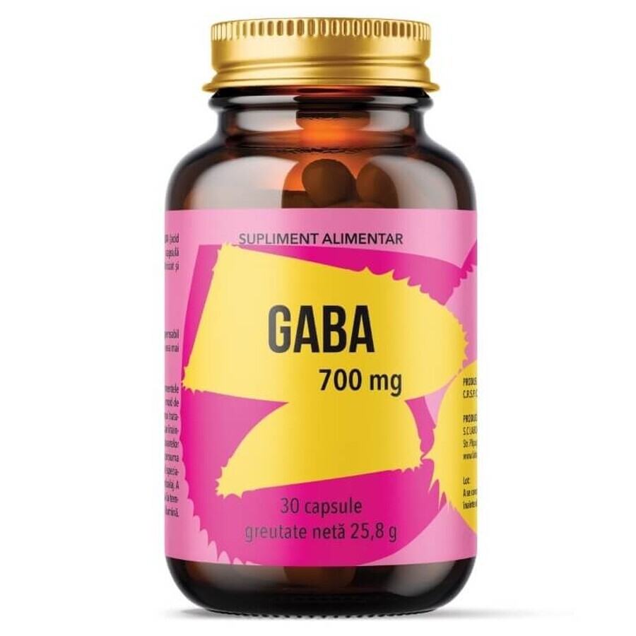 Gaba, 700 mg, 30 capsules, Remedia Laboratories