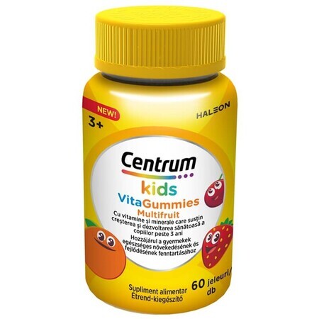 Centrum Kids VitaGummies Multifruct, 60 gélules, Haleon