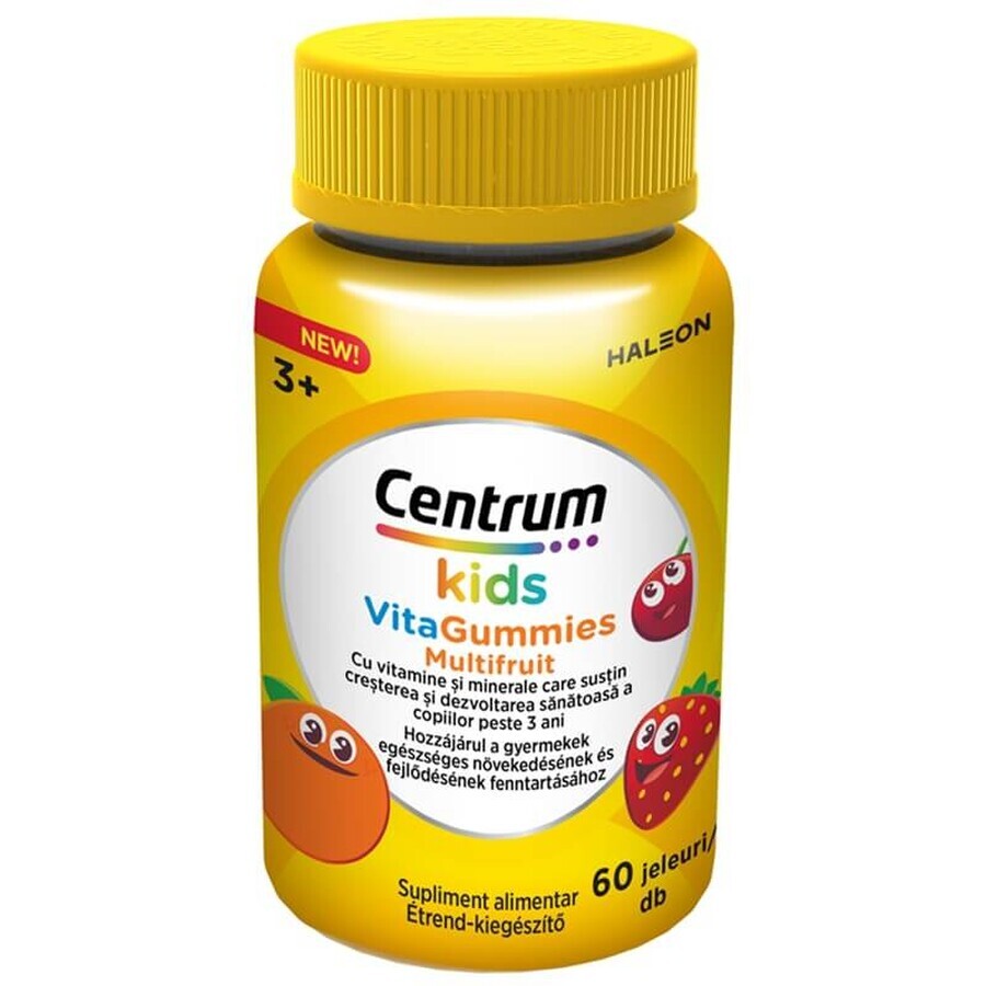 Centrum Kids VitaGummies Multifruct, 60 gélules, Haleon