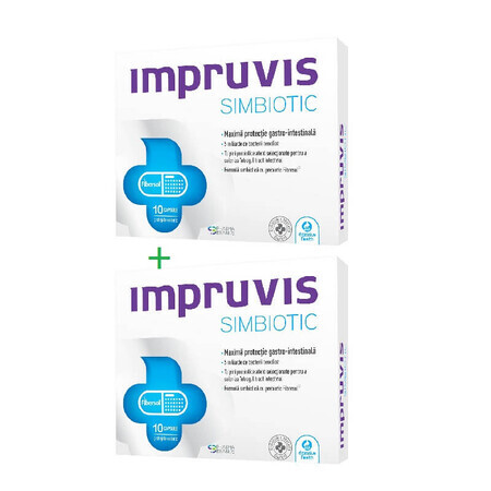 Verpakking Impruvis Simbiotic 2x10 capsules, Bifodan