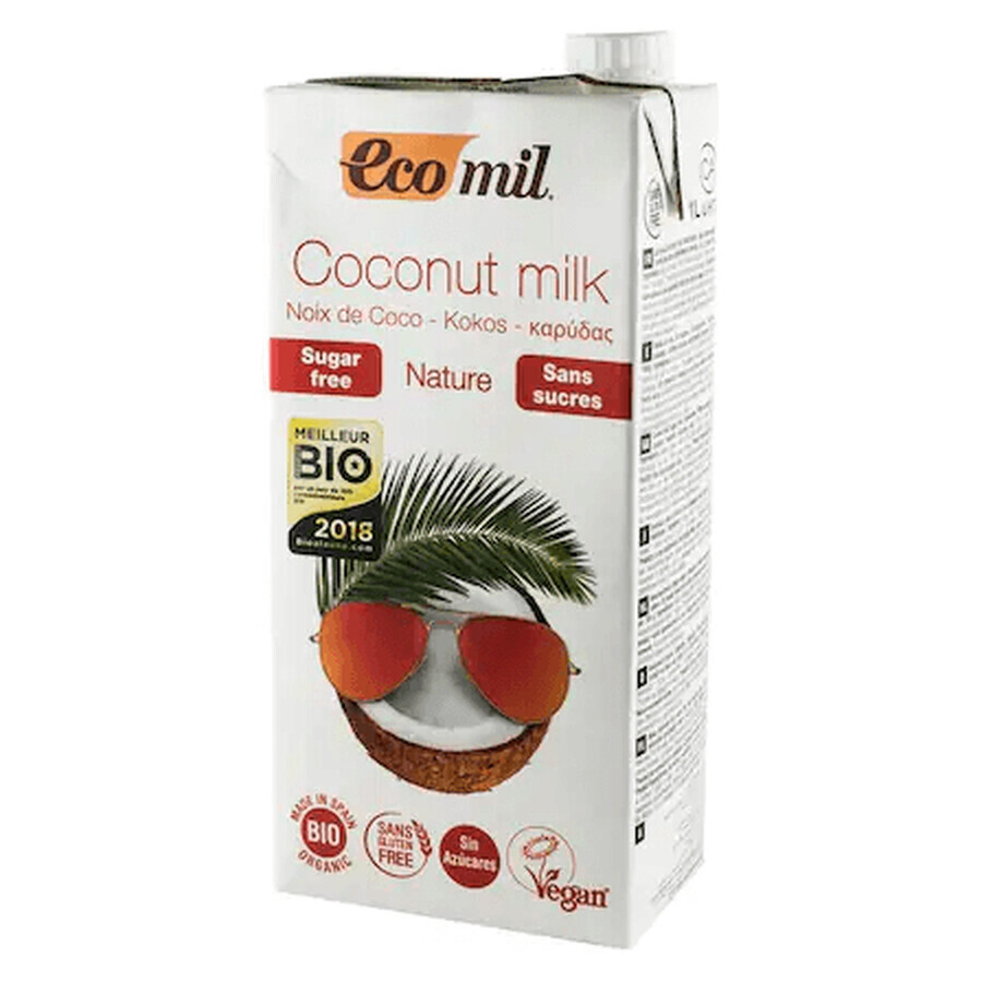 Boisson végétale à la noix de coco non sucrée, 1 L, Ecomil