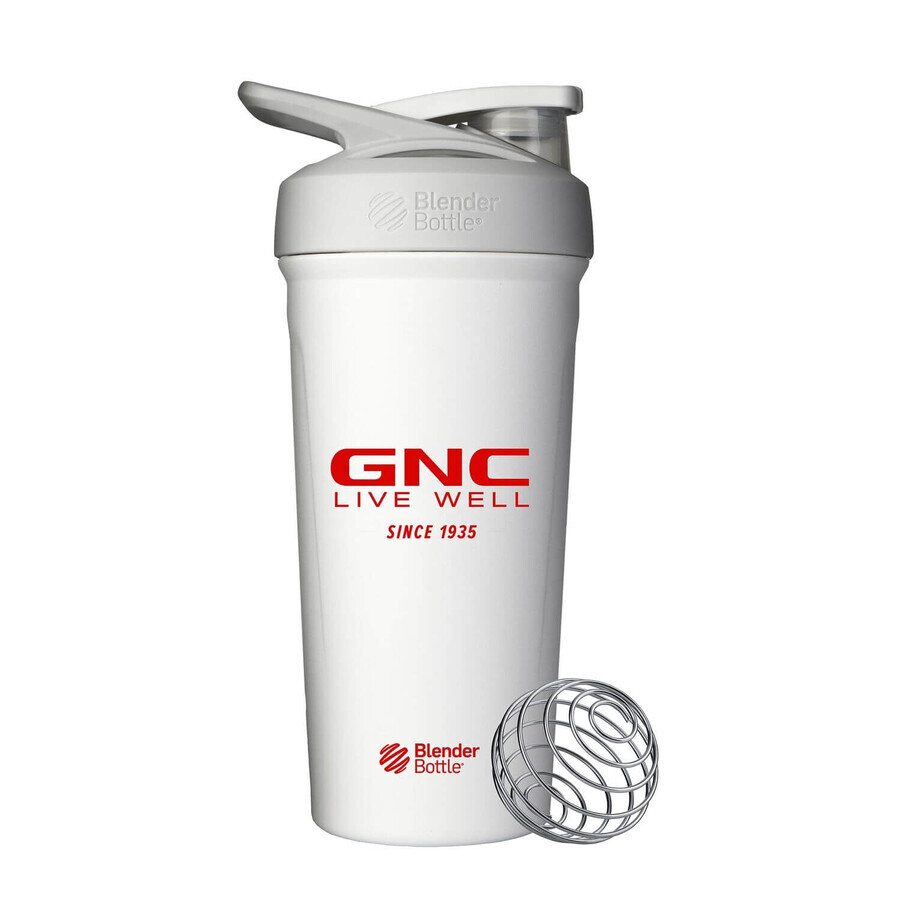 Gnc blenderfles Shaker Strada, roestvrij staal, wit, 700 ml