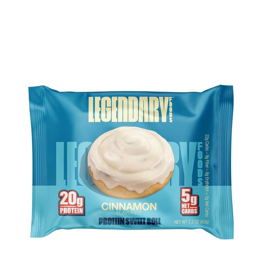 Legendary Foods Protein Sweet Roll, Protein Roll with Cinnamon Flavor, 63 G