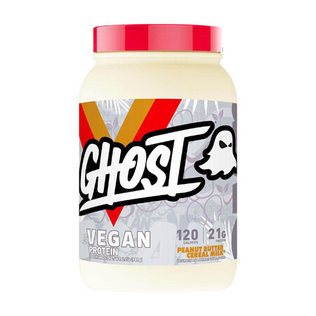 Ghost Vegan Protein, Vegetable Protein With Peanut Butter Flavored Cereal Cereal Milk, 989 G