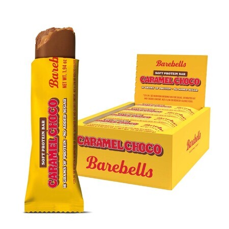 Barebells Zachte Eiwitreep, Eiwitreep met Karamel- en Chocoladesmaak, 55 G